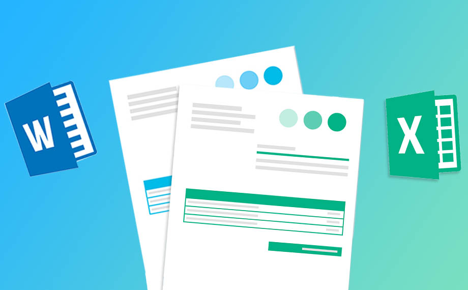 Modelli di fattura Word e Excel vs modello di fattura di Debitoor
