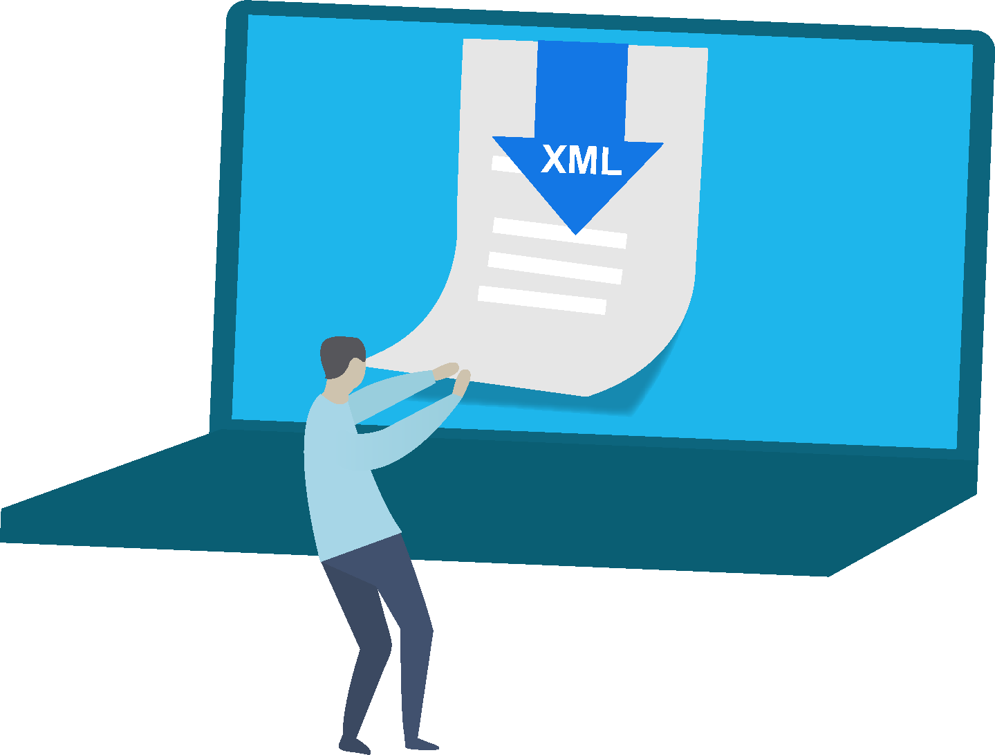 Visualizza fattura elettronica in XML gratis con la app del programma di fatturazione Debitoor.