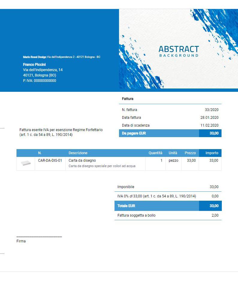 Programma Per Fatture Regime Forfettario Gratis Curriculum Vitae